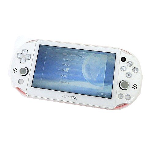 中古 ソニー Sony Playstation Vita Psvita Pch 00 本体のみ Ff10ソフト イヤホン付き 白 ホワイト ピンクの通販はau Pay マーケット ブランド古着のベクトル