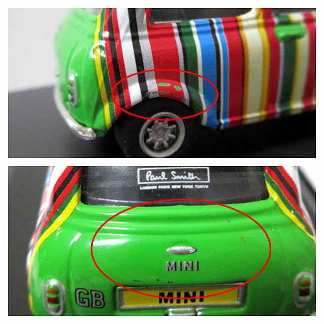 Paul Smith  ポールスミス　ストライプ Mini ミニクーパーミニカー