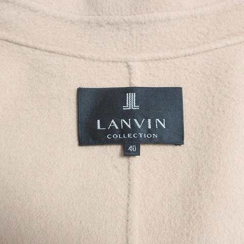 【中古】ランバン Collection 22AW ロングラップコート カシミヤ混 ウール 2205181 ベルテッド 40 L相当 ブラウン