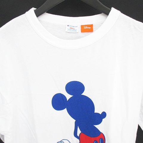 中古 チャンピオン Champion ディズニー コラボ ミッキーマウス 半袖 Tシャツ カットソー S 白系 ホワイト ロゴ の通販はau Pay マーケット ブランド古着のベクトル