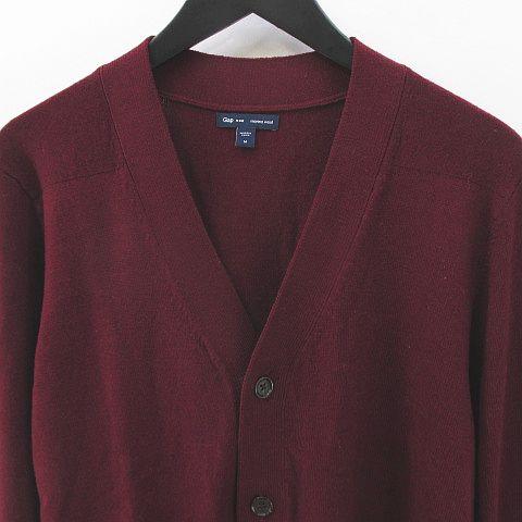 中古 ギャップ Gap 長袖 カーディガン ニット M ボルドー系 ワインレッド ポケット リブ 毛 ウール メンズの通販はau Pay マーケット ブランド古着のベクトル