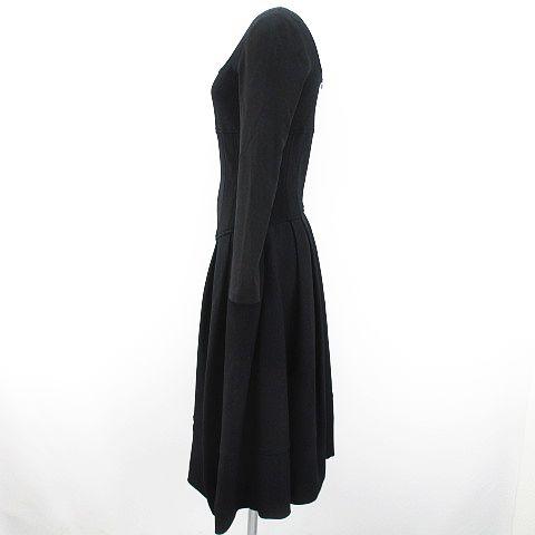 中古 フォクシーブティック Foxey Boutique フレアワンピース スクエアネック 長袖 40 ブラック 黒系 裏地の通販はau Pay マーケット ブランド古着のベクトル