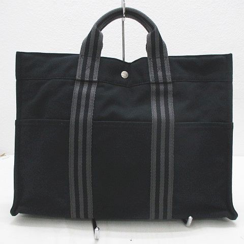 中古 エルメス Hermes フールトゥmm トートバッグ キャンバス ブラック 黒 グレー フランス製 メンズ レディースの通販はau Pay マーケット ブランド古着のベクトル