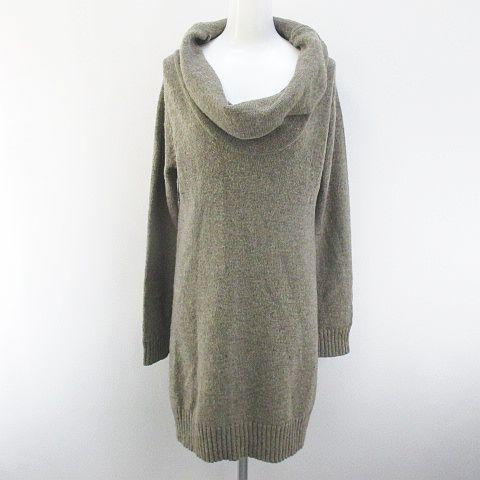 中古 アーバンリサーチ Urban Research 長袖 膝上 ミニ ニットワンピース オフタートル Free 茶 ブラウン リブ 毛の通販はau Pay マーケット ブランド古着のベクトル