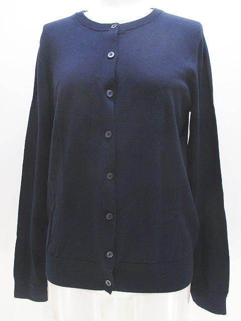中古 ユニクロ Uniqlo 長袖 カーディガン Uvカット M 紺系 ネイビー 無地 クルーネック リブ ボタン レディースの通販はau Pay マーケット ブランド古着のベクトル