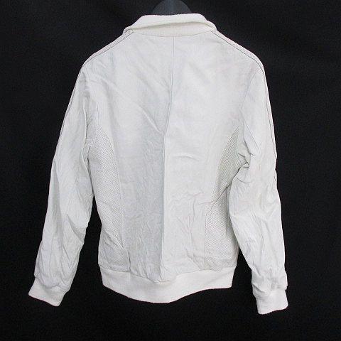中古 アディダス Adidas レザージャケット 羊革 M 白系 ホワイト ジップアップ ロゴ ライン 裏地 メンズの通販はau Pay マーケット ブランド古着のベクトル