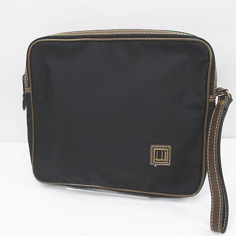 中古】ダンヒル dunhill セカンドバッグ バイカラー ブラック 黒系 ...