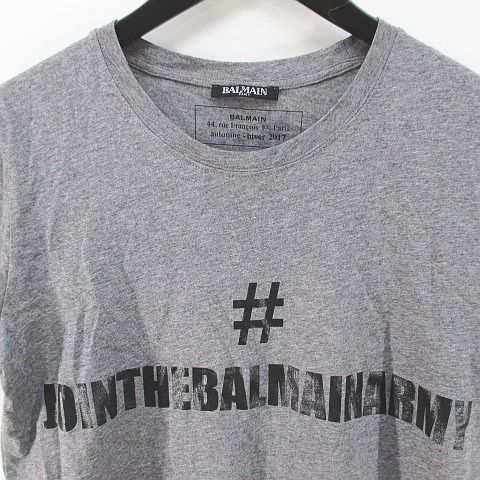 BALMAIN バルマン Tシャツ・カットソー S グレー