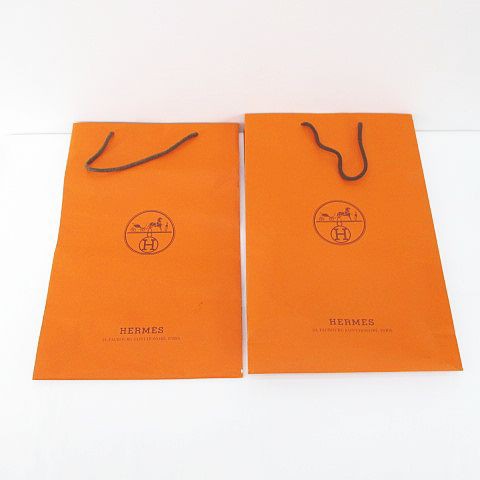 中古】エルメス HERMES 3枚セット 紙袋 ショッパー ショップ袋 純正