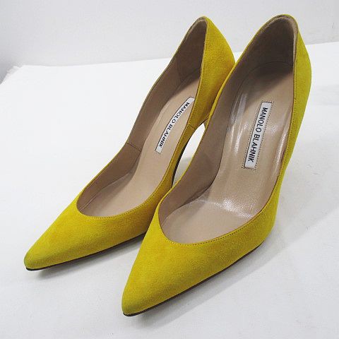 中古】マノロブラニク MANOLO BLAHNIK パンプス ピンヒール ポイン