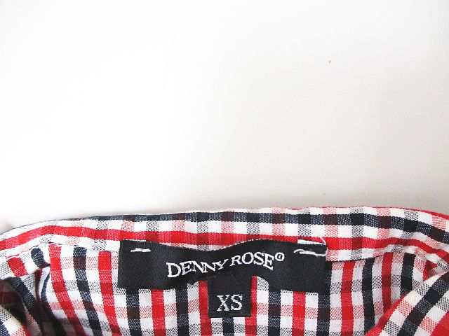 中古】デニーローズ DENNY ROSE チェック柄 長袖 シャツ ブラウス XS