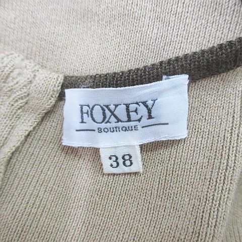 中古】フォクシー FOXEY 23542-SNMAN13 七分袖 膝丈 ワンピース 38