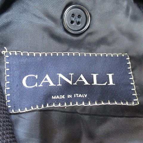 中古】カナーリ CANALI テーラードジャケット シングル 44 ネイビー 紺