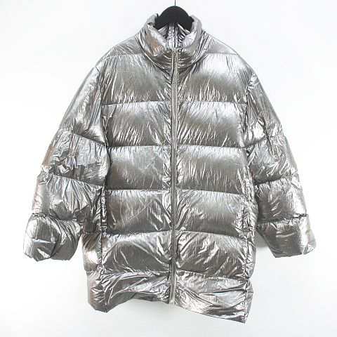 【中古】モンクレール MONCLER F209N1C50200 C0634 RICK OWENSリックオウエンス ダウンジャケット 1 シルバー系