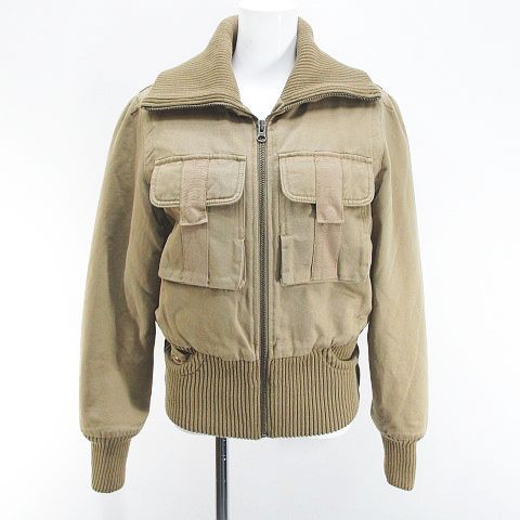 【中古】トミーヒルフィガー TOMMY HILFIGER DENIM アーミードンキーブルゾン パデットジャケット M ベージュ系 綿の通販は