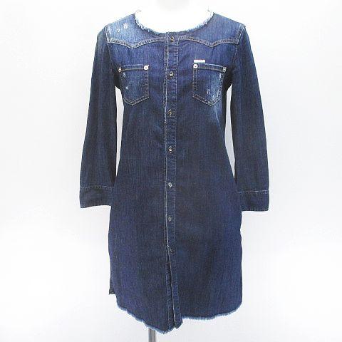 DSQUARED2 ディースクエアード デニムワンピース 38 DSQUARED2 30%OFF ディースクエアード S74LB1192 Dark Ripped