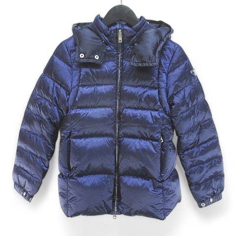 中古】プラダ PRADA 9GF004 アーム三角ロゴプレート フード付ダウン 