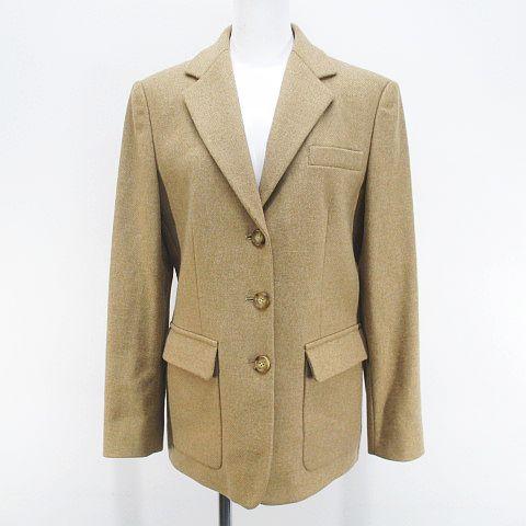 【中古】マックスマーラ ウィークエンドライン MAX MARA WEEKEND LINE シングルジャケット 40 茶系 ブラウン ボタンの通販は