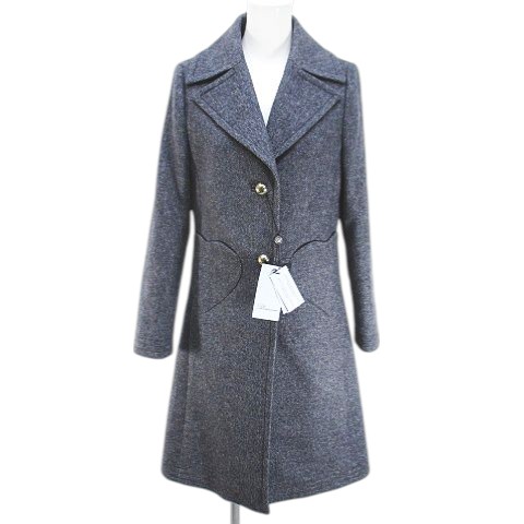 Blumarine ブルマリン ショートコート ブラック Lサイズ ミンクファー Blumarine Faux fur-trimmed denim jacket Blumarine