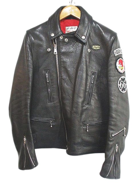 定価10万ヒステリックグラマーラムレザーシングルライダースジャケットM