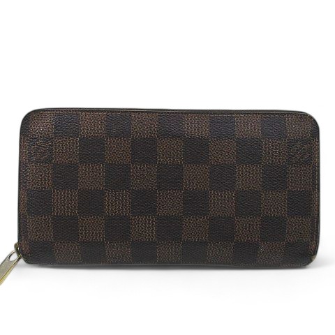 ルイヴィトン 長財布 ダミエ ジッピーウォレット N60015 エベヌレディース