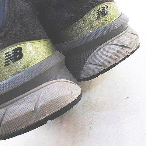 【中古】ニューバランス NEW BALANCE スニーカー M990NV5 USA製 990V5 紺 ネイビー 紺系 27.0cm メンズ