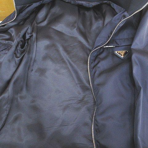 中古】プラダ PRADA SGB346 2019 ジャケット 44 紺系 ネイビー 三角