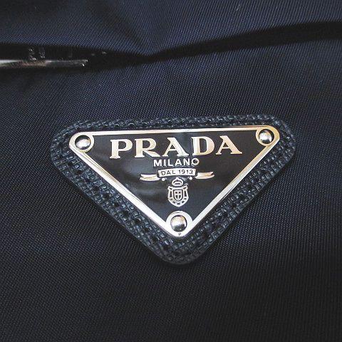 【中古】プラダ PRADA SGB346 2019 ジャケット 44 紺系 ネイビー 三角プレート ジップアップ ポケット 裏地 ブルゾン 中古】プラダ PRADA SGB346 2019 ジャケット 44 紺系 ネイビー 三角
