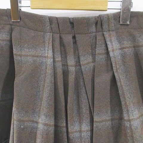 【中古】ブルネロクチネリ BRUNELLO CUCINELLI DB71719 チェック柄 プリーツ 膝上 ミニ フレアスカート スカート 38 中古】ブルネロクチネリ BRUNELLO CUCINELLI DB71719 チェック柄