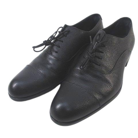 【中古】ジョルジオアルマーニ GIORGIO ARMANI ビジネスシューズ レースアップシューズ ストレートチップ 39.5 レザー