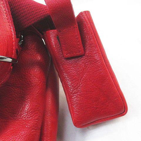 【中古】SUN REMY サンレミー リュックサック バックパック レッド 赤  レザー  レディース 中古】SUN REMY サンレミー リュックサック バックパック レッド 赤