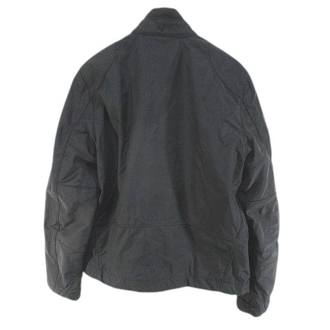 【中古】シーピーカンパニー C.P.COMPANY ジャケット 50 黒系 ブラック ジップアップ ポケット 毛 ウール 無地 メンズ