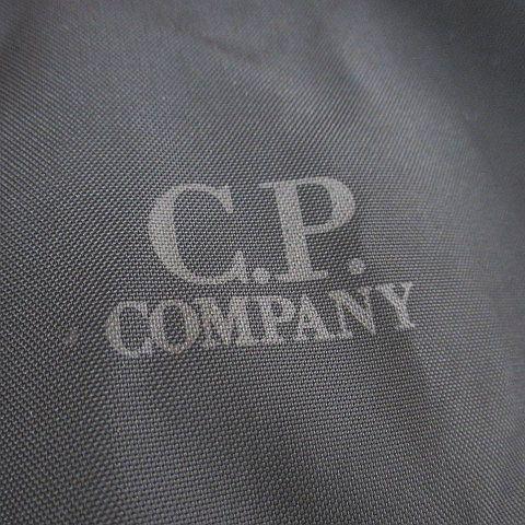 【中古】シーピーカンパニー C.P.COMPANY ジャケット 50 黒系 ブラック ジップアップ ポケット 毛 ウール 無地 メンズ