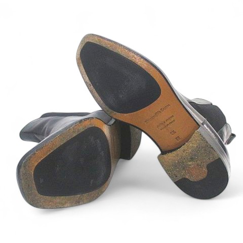 【中古】エルメネジルドゼニア Ermenegildo Zegna 72-A0492X サイドゴアブーツ 5.5 2E ブラック 黒系 レザー 中古】エルメネジルドゼニア Ermenegildo Zegna 72-A0492X サイドゴア