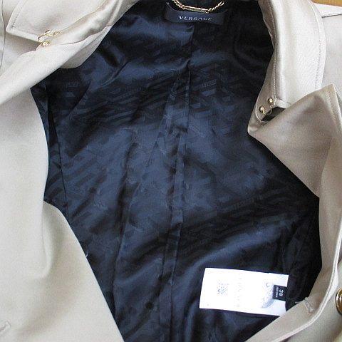 【中古】ヴェルサーチ ヴェルサーチェ VERSACE 1011711 1A01718 トレンチコート ロング丈 38 ベージュ系 イタリア製 中古】ヴェルサーチ ヴェルサーチェ VERSACE 1011711 1A01718 トレンチ