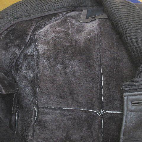 【中古】ダブルスタンダードクロージングヒム D/him. ムートンコート 羊革 ミディアム丈 46 茶系 ブラウン ポケット 中古】ダブルスタンダードクロージングヒム D/him. ムートンコート 羊