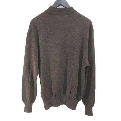 【中古】エンポリオアルマーニ EMPORIO ARMANI 長袖 ニット セーター クルーネック M 茶系 ブラウン 日本製 中古】エンポリオアルマーニ EMPORIO ARMANI 長袖 ニット セーター