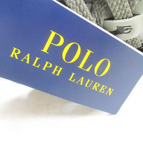 【中古】未使用品 ポロ ラルフローレン POLO RALPH LAUREN TRACKSTR 275 ローカットスニーカー グレー 28.0cm メンズ