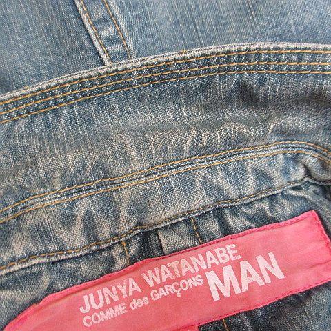 【中古】ジュンヤワタナベマン コムデギャルソン UO-J019 AD2004 テーラード ジャケット デニムジャケット M ブルー_6