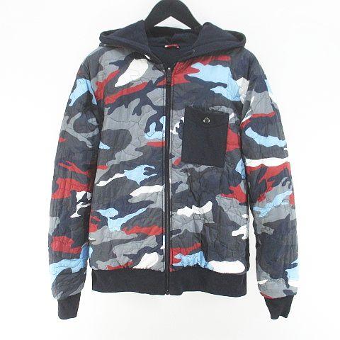 【中古】モンクレール MONCLER B23918407200 80471 リバーシブル ガムブルー GAMM BLUE MAGLIA CARDIGAN 迷彩柄  M 中古】モンクレール MONCLER B23918407200 80471 リバーシブル