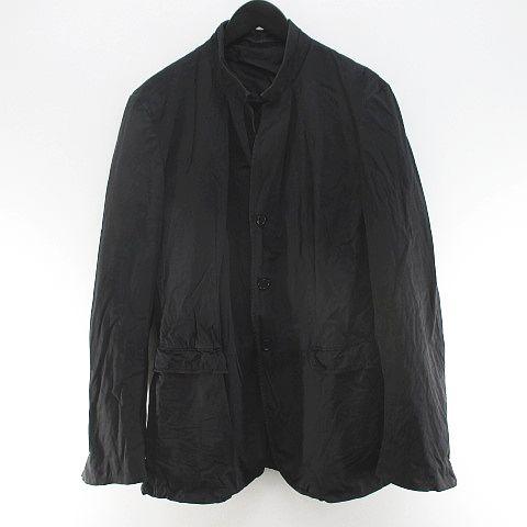 【中古】ニールバレット Neil Barrett シャツ ジャケット S 黒系 ブラック 無地 ボタン イタリア製 メンズ
