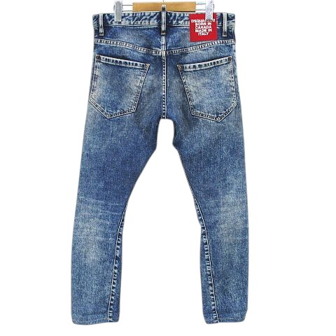 【中古】ディースクエアード Sexy Twist Jean S74LB0567 S30663 ロング デニムパンツ ジーンズ 46 青系 ボタンフライ 中古】ディースクエアード Sexy Twist Jean S74LB0567 S30663 ロング