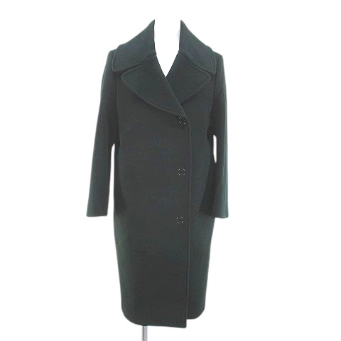 【中古】アクネ ストゥディオズ Acne Studios era paw15 チェスターコート ロング丈 34 緑系 グリーン スナップボタン