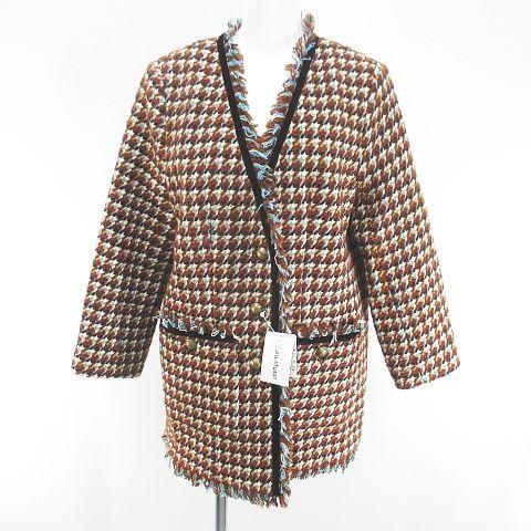 【中古】未使用品 ジルスチュアート JILL STUART 092-3250007 千鳥格子柄 カラーミックスツイードジャケット  S