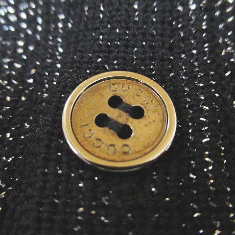 中古】グッチ GUCCI 224380 Z7395 長袖 カーディガン ニット L 黒系