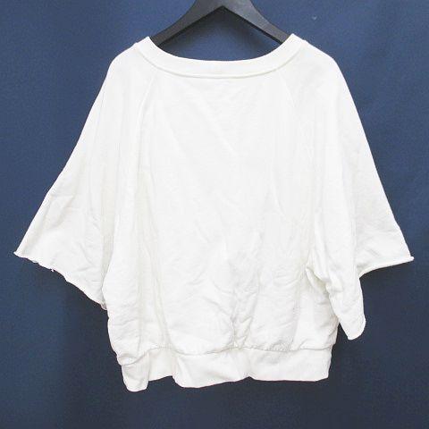 【中古】セリーヌ CELINE 2Y58A670Q トリオンフ プリント コットン ルーズ スウェット M 白系 ホワイト イタリア製_1