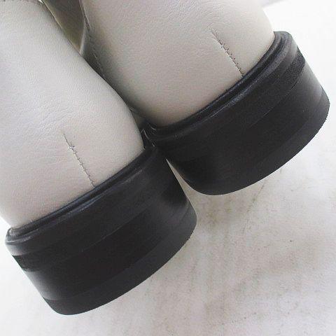 【中古】ラグ&amp;ボーン RAG&amp;BONE ショートブーツ レースアップ 36 アイボリー レザー レディース_6