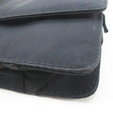 【中古】プラダ PRADA ショルダーバッグ シルバー金具 ブラック 黒系 イタリア製 レディース_5