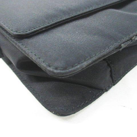 【中古】プラダ PRADA ショルダーバッグ シルバー金具 ブラック 黒系 イタリア製 レディース_6