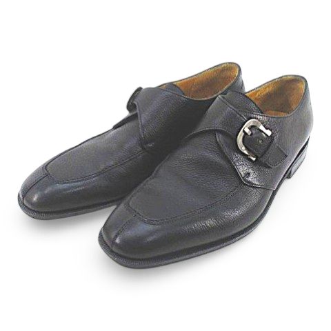 【中古】サルヴァトーレフェラガモ Salvatore Ferragamo UG24151 革靴 ビジネスシューズ モンクストラップ 6 2E